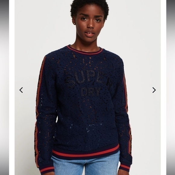 Super Dry  Rock Lace Long Sleeve Top - Picture 7 of 14